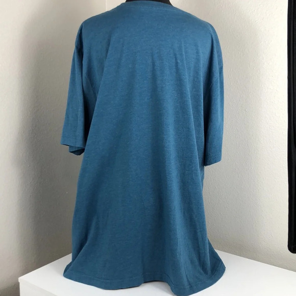 2/$30 Rowdy Crowd Clothing Tee Size 3X Blue Multicolor Aztec Graphic Cow Print - Picture 6 of 12